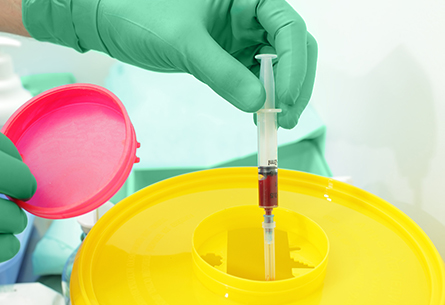 Disposing Of a Syringe